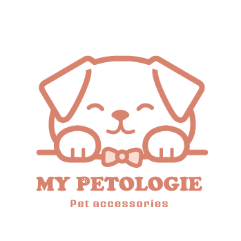My Petologie pet accessories logo cute dog with bowtie